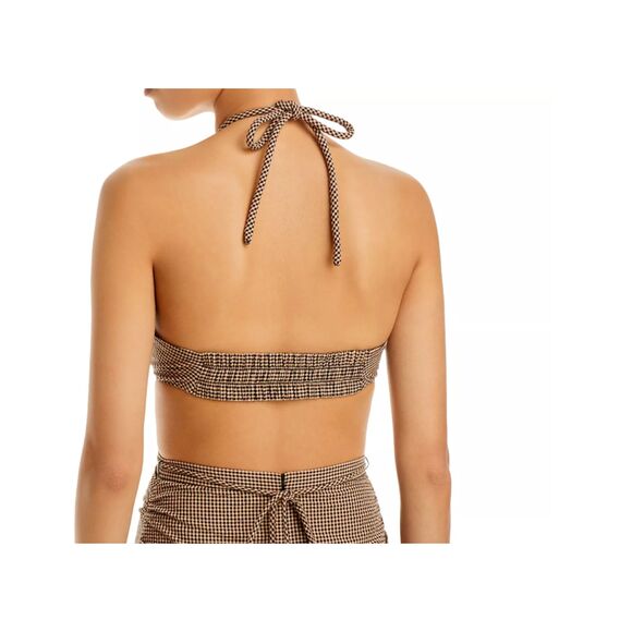 Proenza Schouler White Label Gingham Halter Bralette Top - Picture 1 of 6